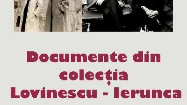 Documente din Colecţia Lovinescu Ierunca, expuse la Arhivele Naționale jpeg