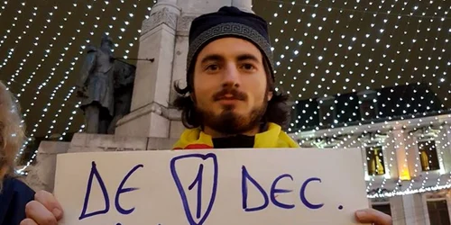 Protest la Iaşi de 1 Decembrie FOTO Gheorge Chelaru