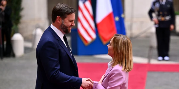 JD Vance și Georgia Meloni s au întîlnit la Roma FOTO Profimedia jpg