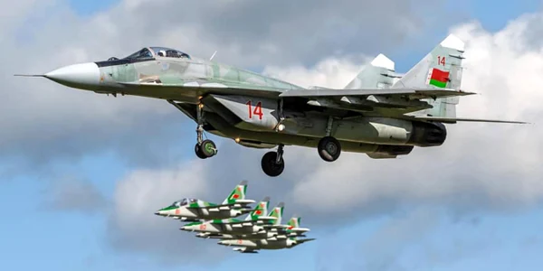 Forțele Aeriene ale Republicii Belarus au doborât o dronă rusească FOTO defenseromania jpg