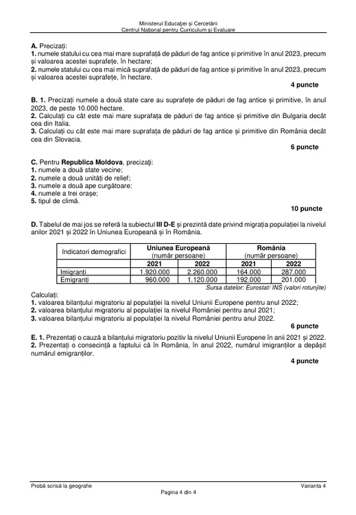 Bacalaureat 2025 - sesiunea de toamnă. Elevii au susținut proba la alegere a profilului. Subiecte și bareme de corectare 44 image