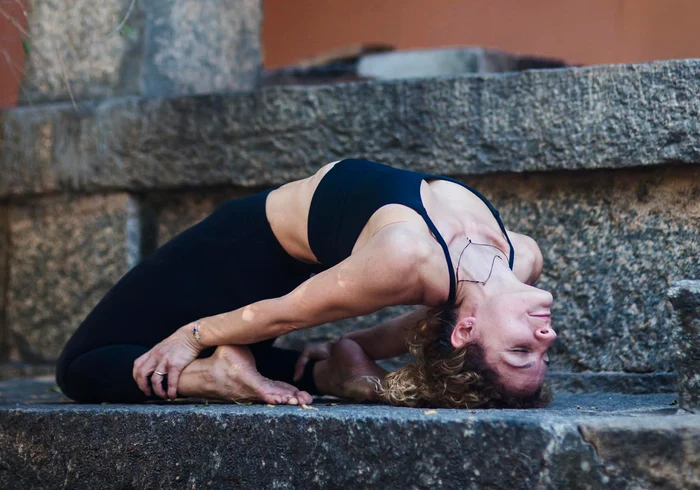 Andreea Aradits practică yoga din 2015 și acum este instructor / foto: arhiva personală