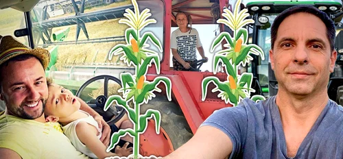 Cătălin Măruță, Dan Negru și Gherghina Stancu știu să conducă și tractorul