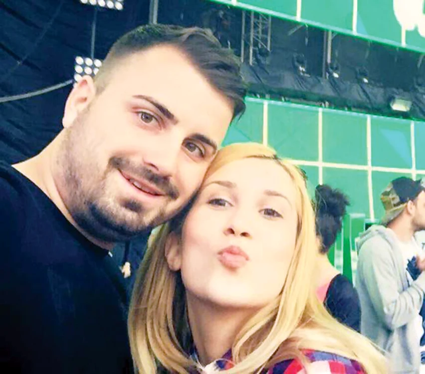 Solista Adda şi  impresarul Cătălin Rizea