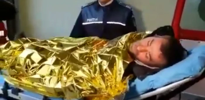 Bărbatul a fost impuşcat în timpul urmăririi. Foto: captură video sursat.ro