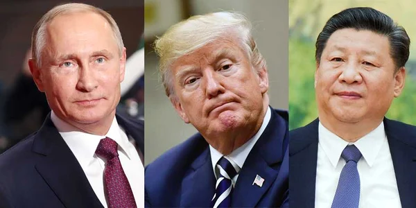 (Deschidere) Putin & Trump & Jinping (foto Guliver - GettyImages & EPA - EFE)