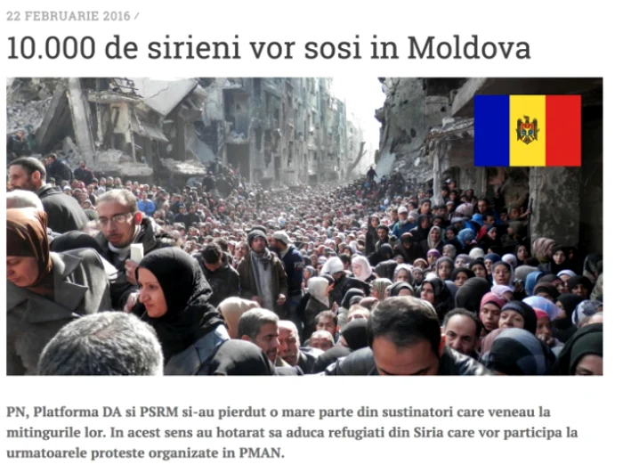 Captura foto sirieni in Republica Moldova