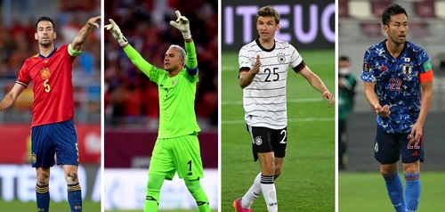 Busquets (Spania), Navas (Costa Rica), Thomas Muller (Germania) și Maya Yoshida (Japonia)