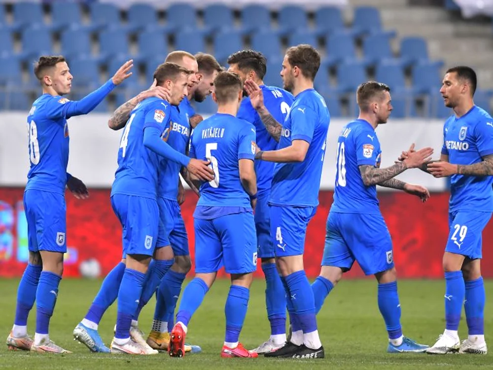 
    Bucuria jucătorilor craioveniFOTO: Sportpictures.eu  