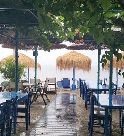 A plouat torenţial duminică în Thassos 