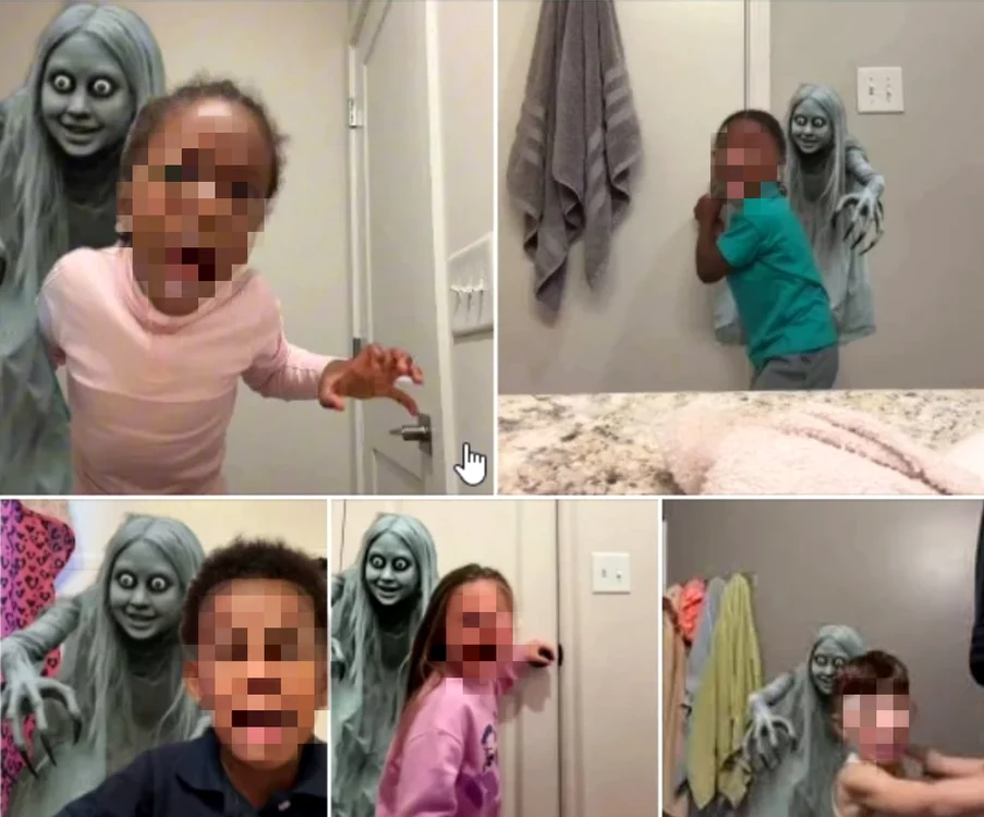Inaginile cu Ghost prank au umplut TikTok-ul.