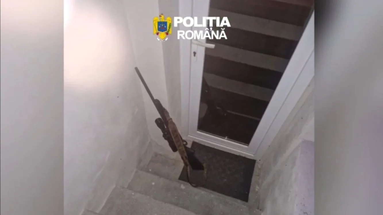 Arma folosită pentru a împușca ursul avea dispozitiv dispozitiv de termoviziune FOTO: IPS Braşov
