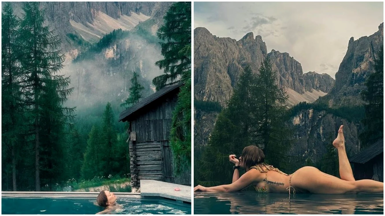 Delia Matache, vacanță în Munții Dolomiți / foto: Instagram