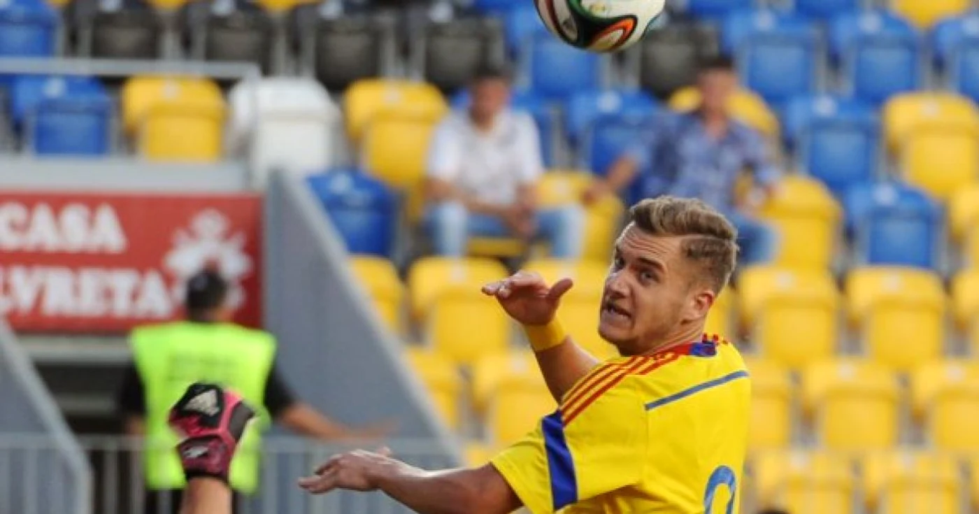 George Puşcaş, jucător al României la U19 FOTO frf.ro