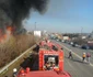 Incendiu depozit Remat în comuna Afumaţi judeţul Ilfov FOTO ISU