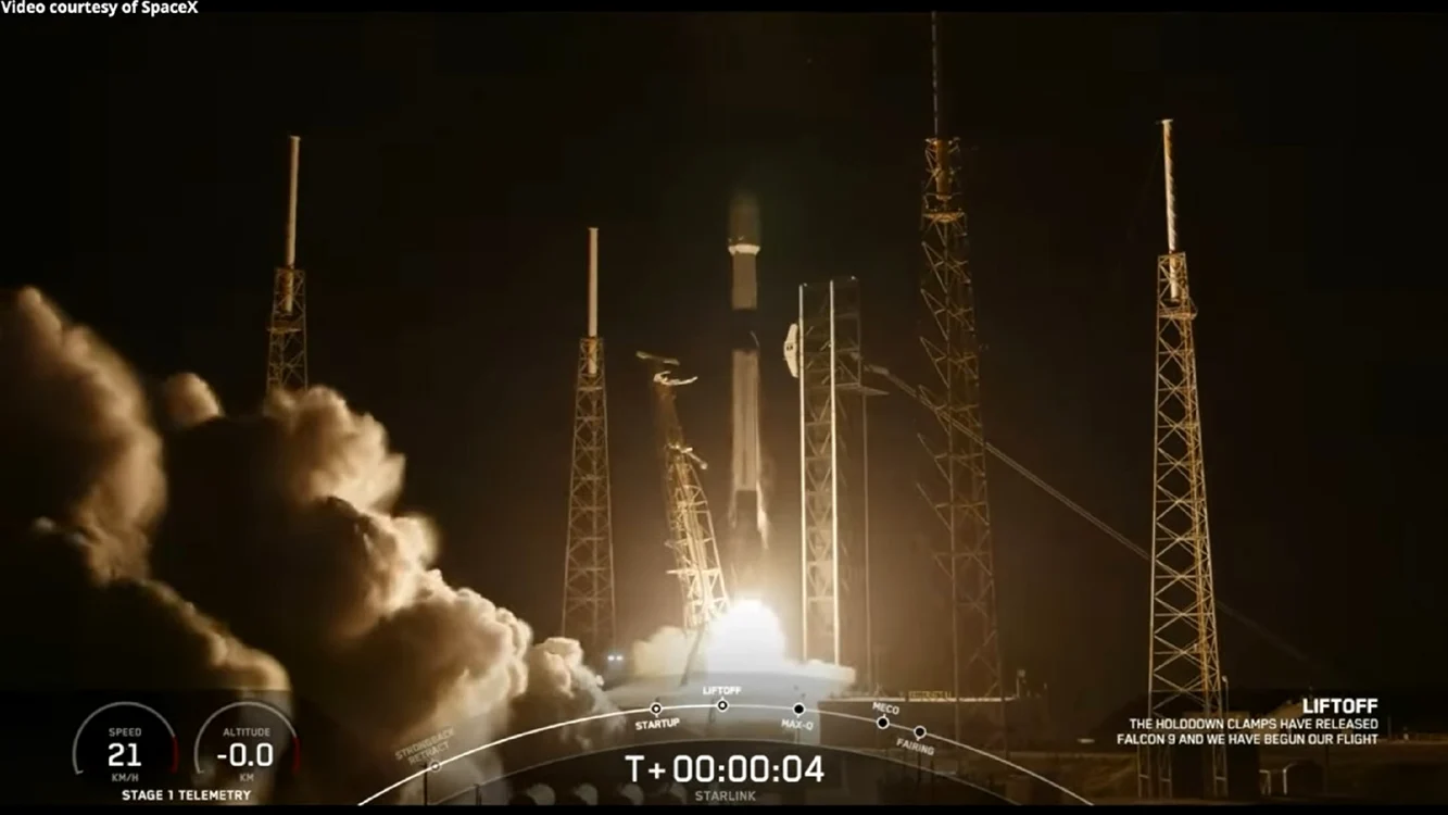 SpaceX a lansat încă 23 de sateliți Starlink pe orbită Captură video