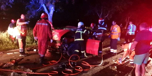 Accident rutier judeţul Tulcea FOTO ISU Tulcea