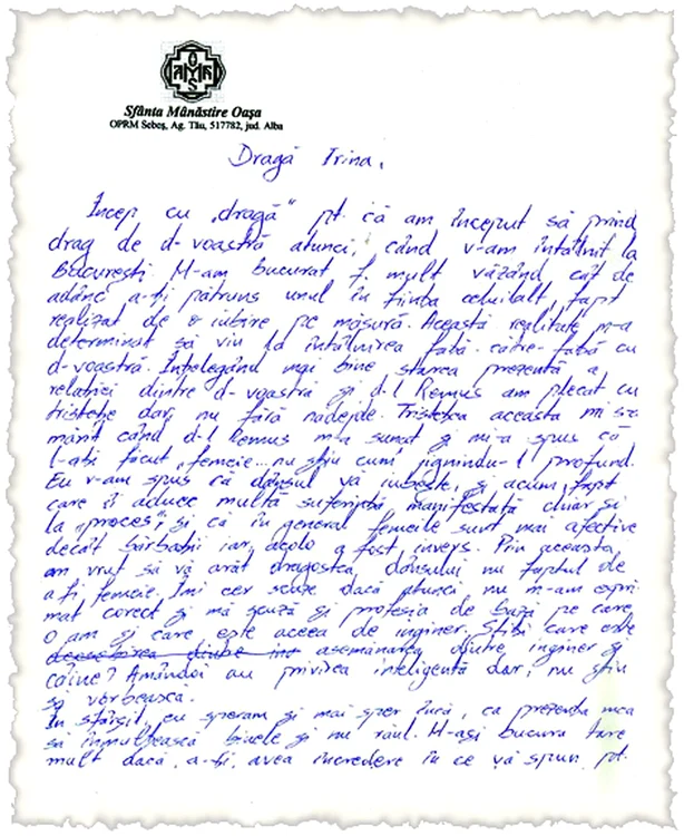 Iată ce a scris duhovnicul în scrisoare