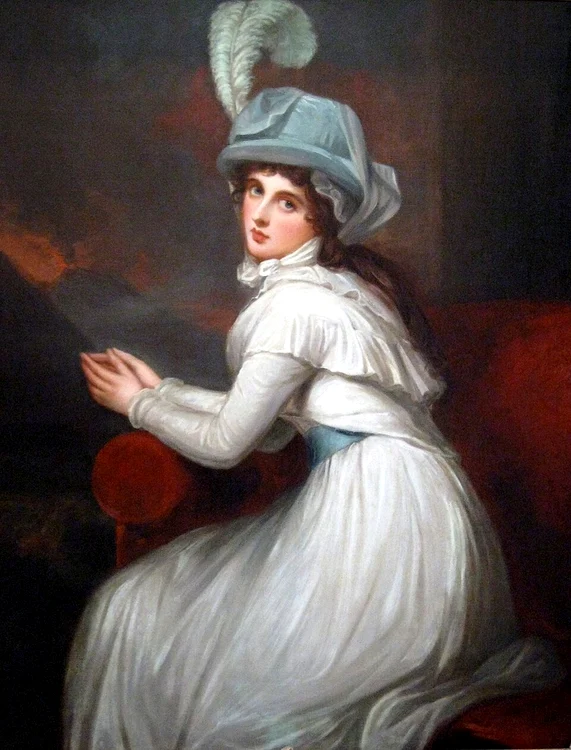 Lady Hamilton. Portret de George Romney, din 1791 (© Wikimedia Commons)