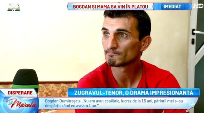 Bogdan Dumitraşcu vrea să-şi salveze mama de la orbire