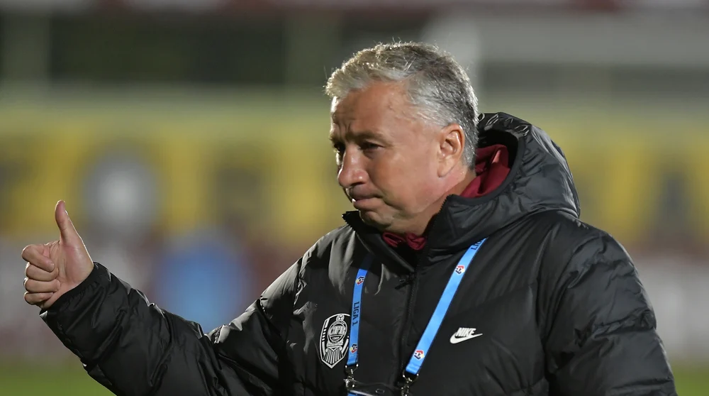 Dan Petrescu, mulțumit de poarcursul CFR-ului în cupele europene. Foto Sportpictures