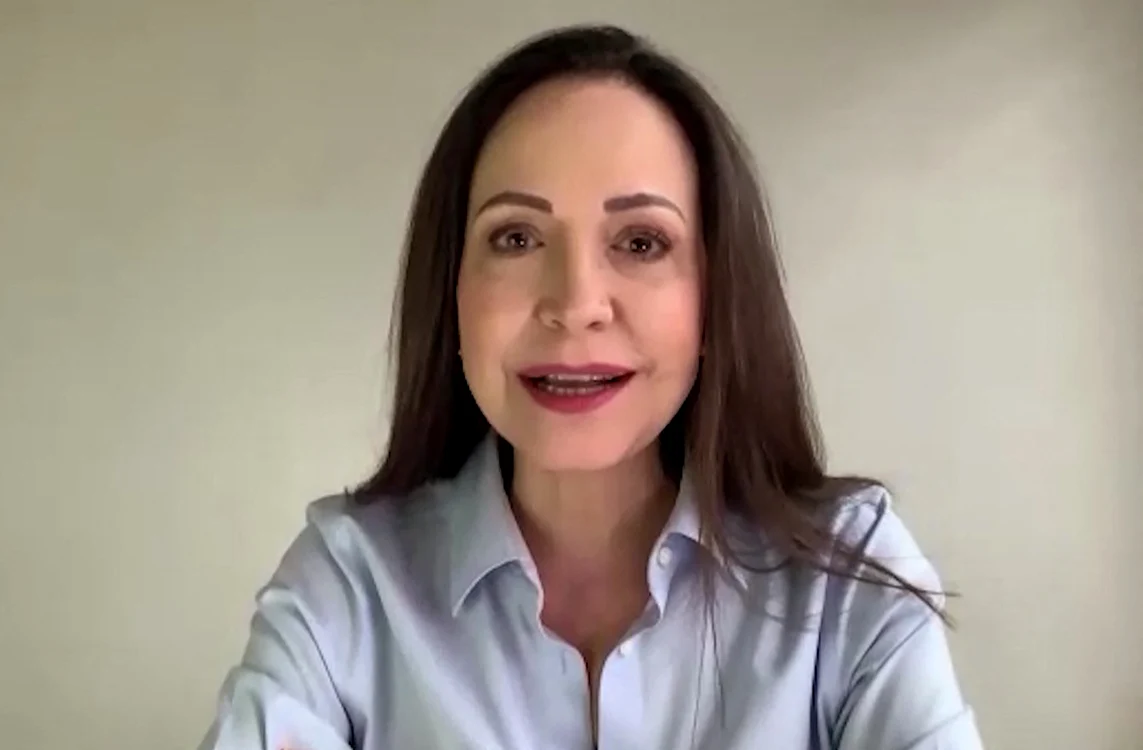 Corina Machado, anunţă că se întoarce în Venezuela. FOTO: AFP