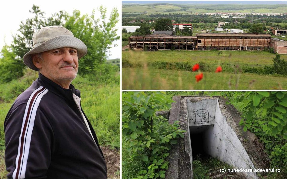 Labirintul subteran de sub un fost mare combinat. Ce ascund intrările în pământ dintre ruine VIDEO