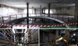 stadiul lucrarilor la magistrala 6 de metrou foto captura video metrorex png