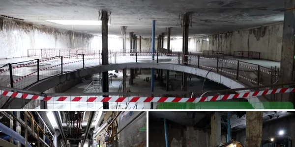 stadiul lucrarilor la magistrala 6 de metrou foto captura video metrorex png