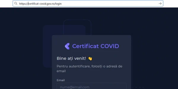 platforma certificat covid