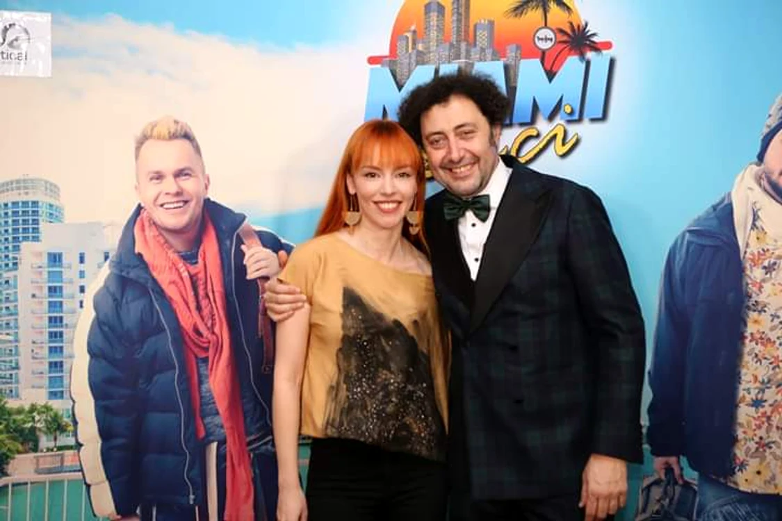 
    Jesus del Cerro alături de Olimpia Melinte, protagonista din «Vlad»  