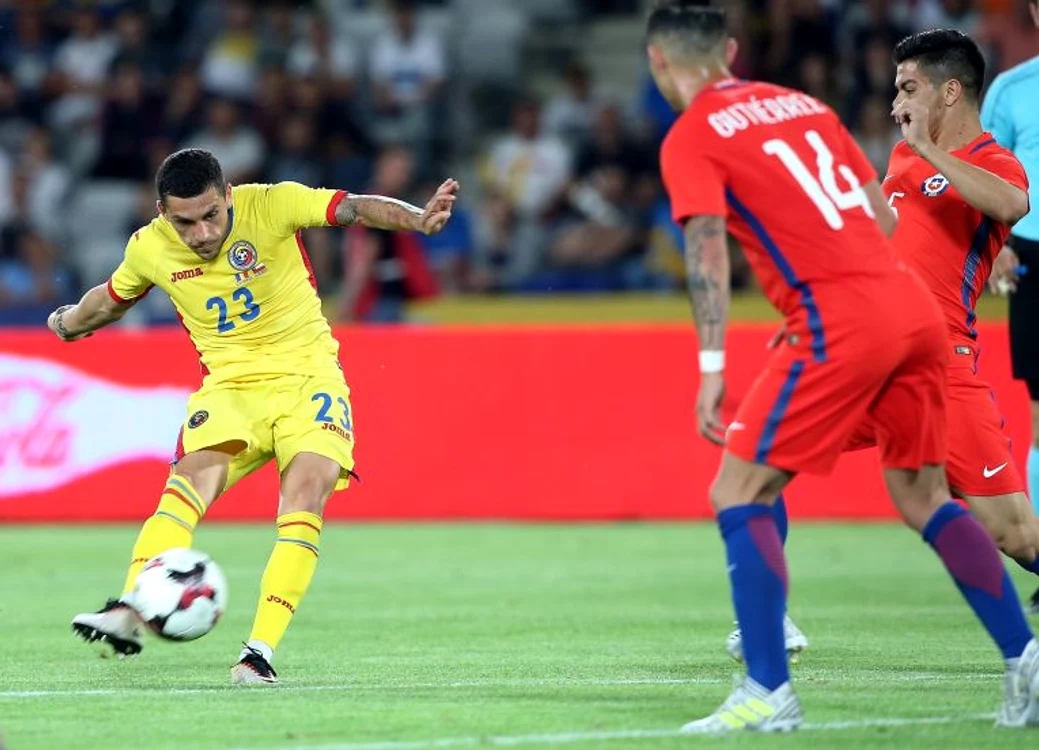 
    Nicusor Stanciu a deschis scorul in fata formatiei statului ChileFOTO: EPA  