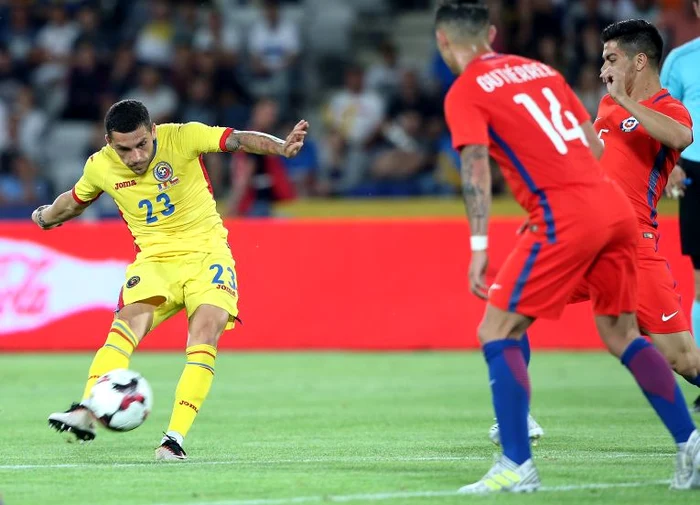 
    Nicusor Stanciu a deschis scorul in fata formatiei statului ChileFOTO: EPA  