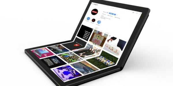 Lenovo laptop cu ecran pliabil FOTO via Lenovo