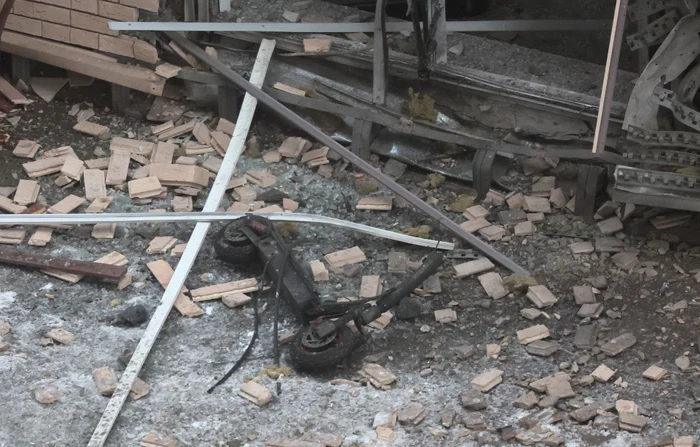 Scuterul-capcană ce a detonat bomba FOTO EPA-EFE