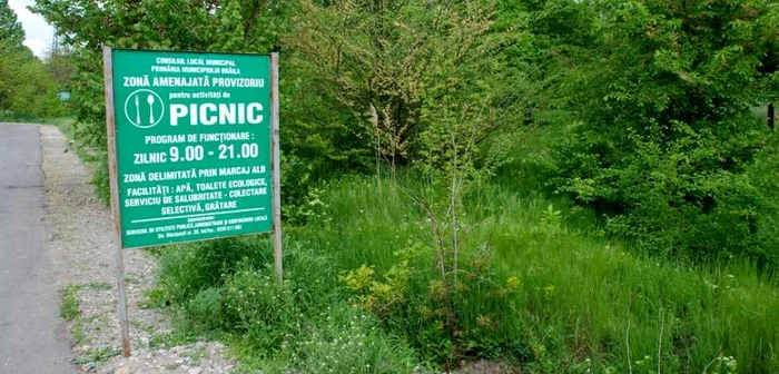 Spaţiul de lângă Lacu Sărat rămâne singurul loc de picnic amenajat oficial FOTO Florentin Coman