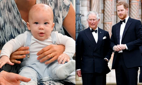 Prințul Harry cu Regele Charles și Prințul Archie  foto   GettyImages jpg