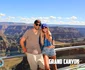 Ilinca Obădescu și Mihai Gruia în luna de miere în SUA, la Marele Canion