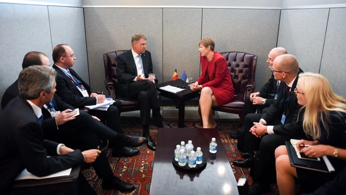 Întrevedere a preşedintelui Klaus Iohannis cu Kersti Kaljulaid, preşedinta Estoniei. FOTO Presidency.ro