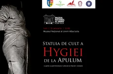 Statuia de cult a Hygiei de la Apulum, exponatul lunii ianuarie 2024 la Muzeului Național al Unirii Alba Iulia. 