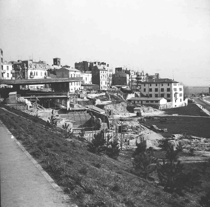 Edificiul Roman cu Mozaic în anul 1967 Colectie Muzeul de Istorie si Arheologie Constanta