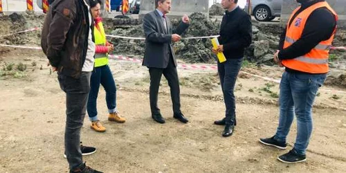 Alin Nica pe şantierul centurii Timişoara-sud