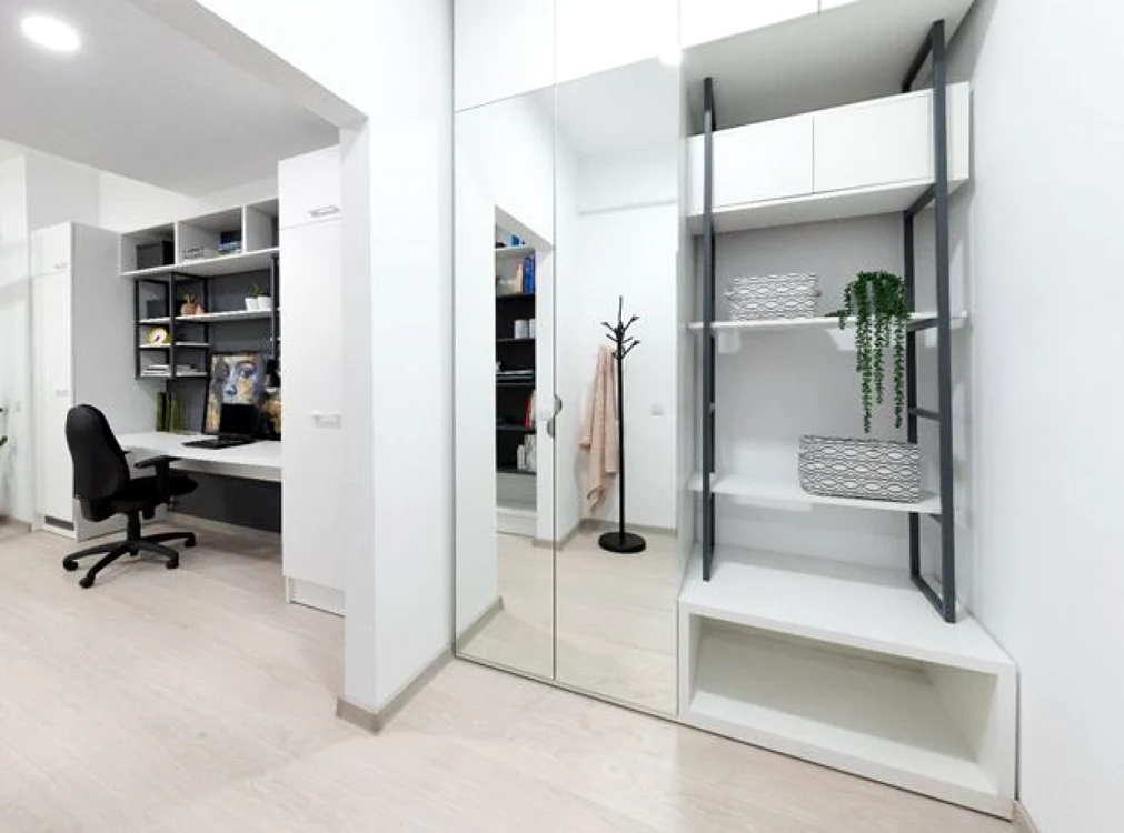 Hol Garsoniera Bucuresti renovata si modernizata de arh. int. Stefania Bobaru - VIM Studio (12)