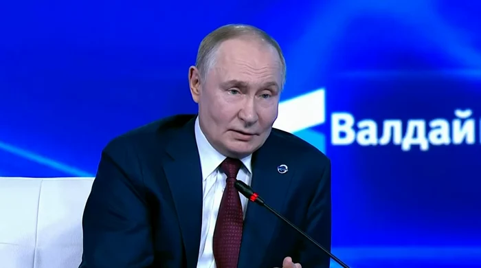 Putin i-a criticat pe liderii europeni în discursul de la Valdai FOTO Captură video Youtube
