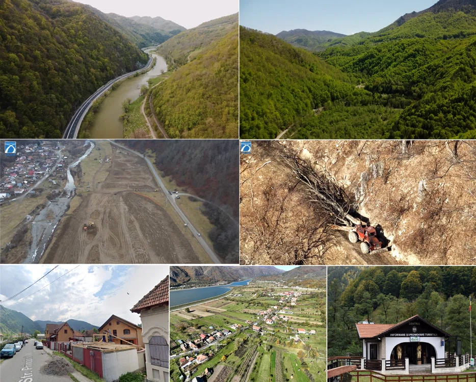 Tronsonul din Vâlcea pe unde vor trece loturile montane ale Autostrăzii Sibiu Pitești Colaj