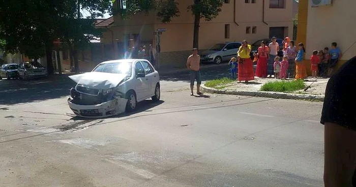 Accident la intersectia străzilor Movilei şi Alexandru Cernat din Galaţi