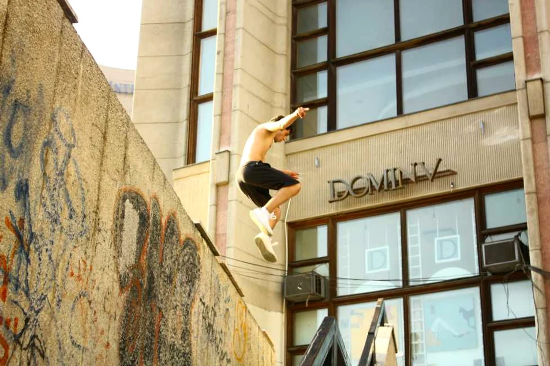 Traceur-ii din Bucureşti se întălnesc cel mai des în zona Teatrului Naţional şi în zona Casei Presei. FOTO Adrian Grigoriţă