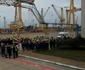 Protest la Șantierul Naval Mangalia FOTO BNS