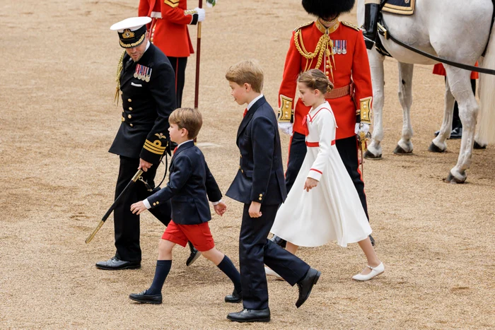 Copiii Wales la Trooping the colour, 2023, Getty jpg