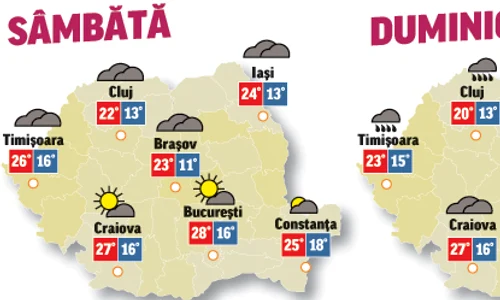 În următoarele două zile temperaturile vor fi în creștere, chiar dacă pe alocuri vor persista norii jpeg